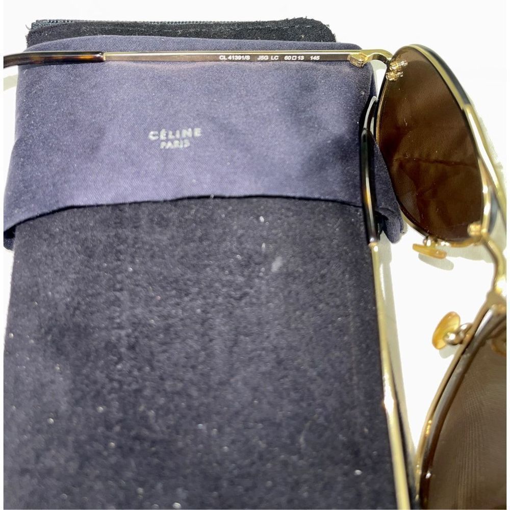 Celine Brown Aviator Sunglasses - Picture 7 of 9
